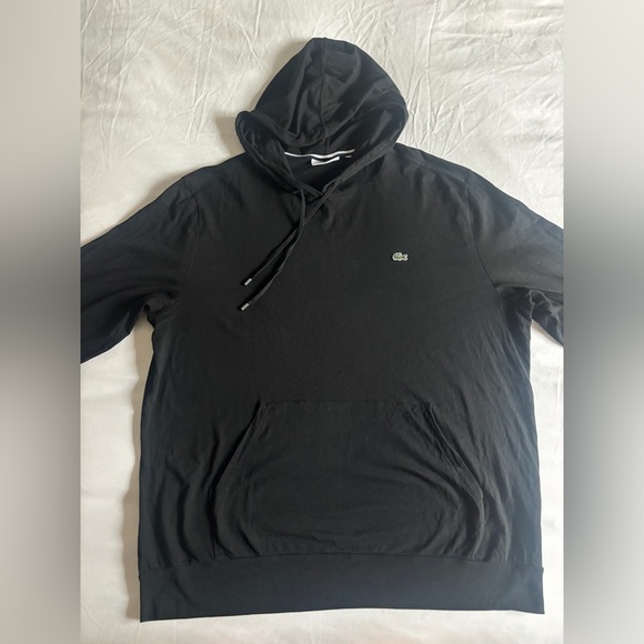 Lacoste Men's Big Fit Hooded T-Shirt long Sleeve Black 3XL - Picture 7 of 7